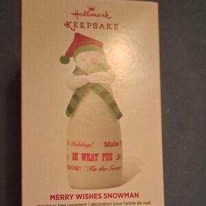 Hallmark Keepsake Merry Wishes Snowman 2014
